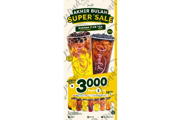 Promo Reguler Banana X Ice Tea X 3000